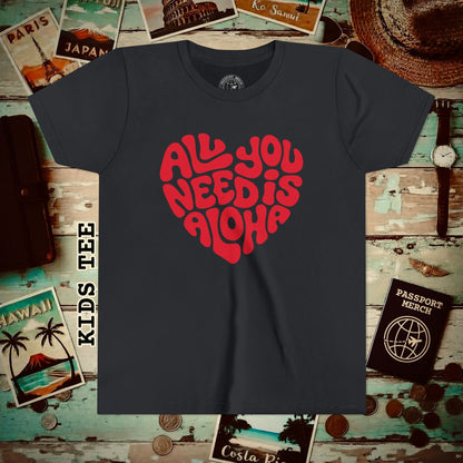 All You Need Is Aloha, Hawaii Kids Tee Vintage Black / S