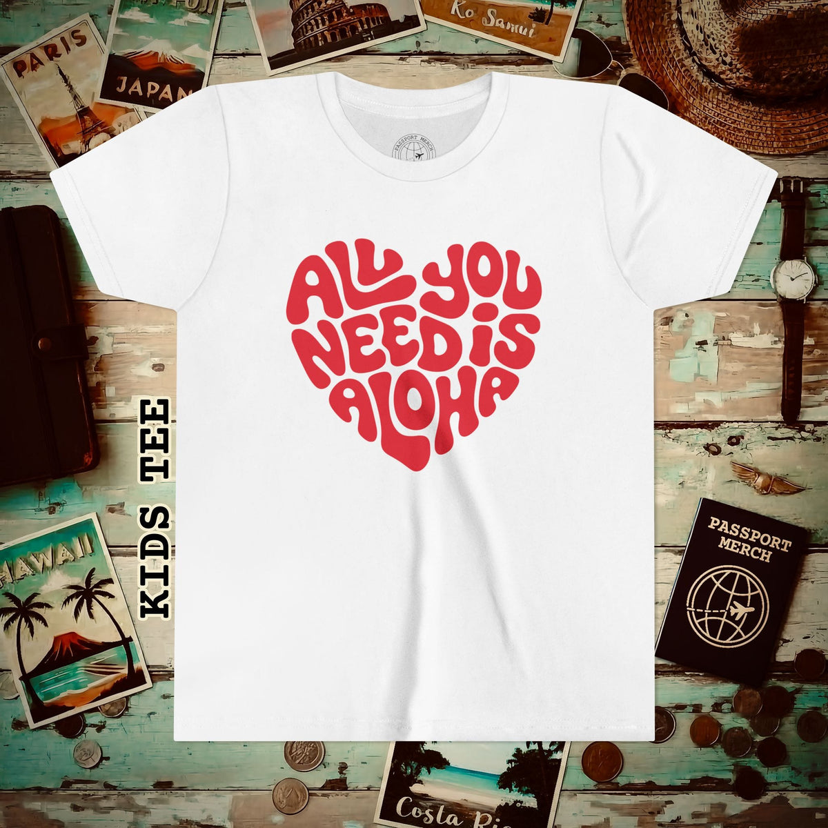 All You Need Is Aloha, Hawaii Kids Tee White / S