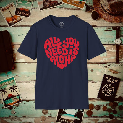 All You Need Is Aloha, Hawaii T-Shirt Navy / S