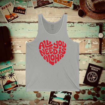 All You Need Is Aloha, Hawaii Tank Top Athletic Heather / XS