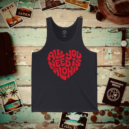 All You Need Is Aloha, Hawaii Tank Top Dark Grey / XS