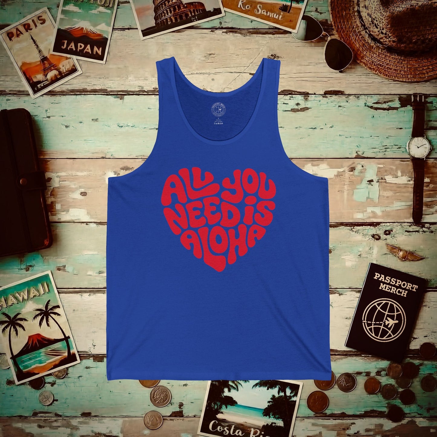 All You Need Is Aloha, Hawaii Tank Top True Royal / XS