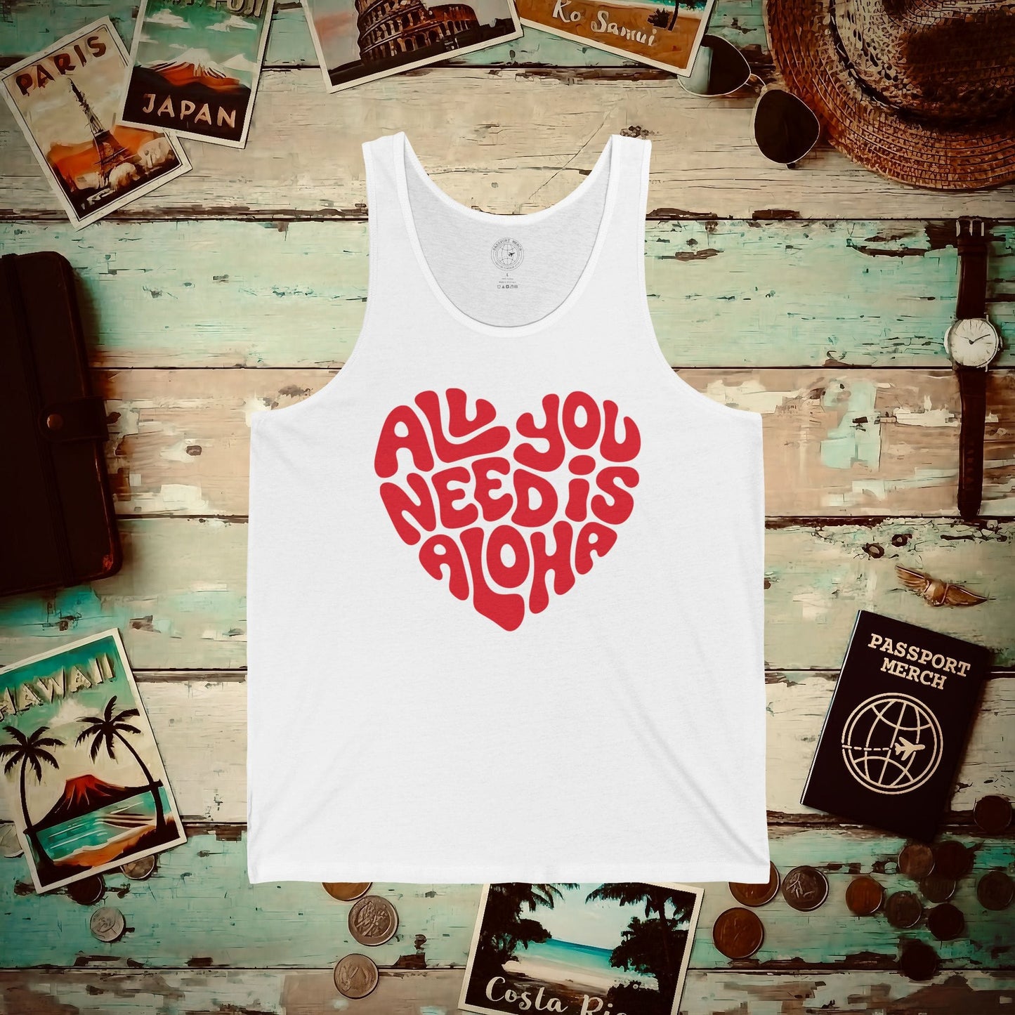 All You Need Is Aloha, Hawaii Tank Top White / XS