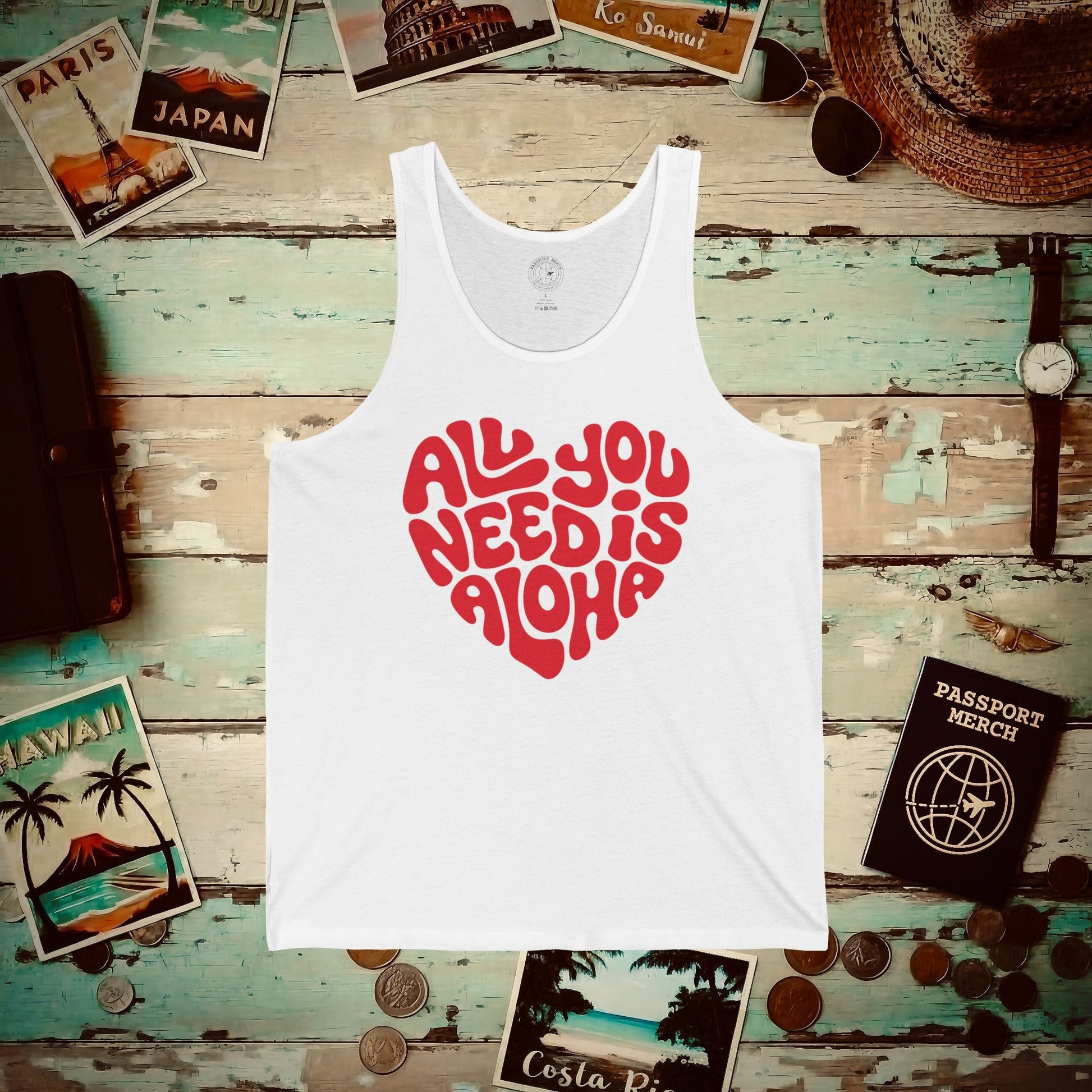 All You Need Is Aloha, Hawaii Tank Top White / XS
