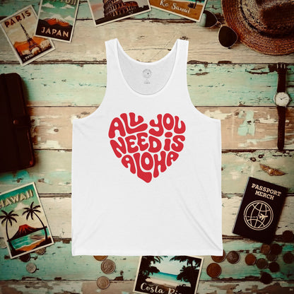 All You Need Is Aloha, Hawaii Tank Top White / XS