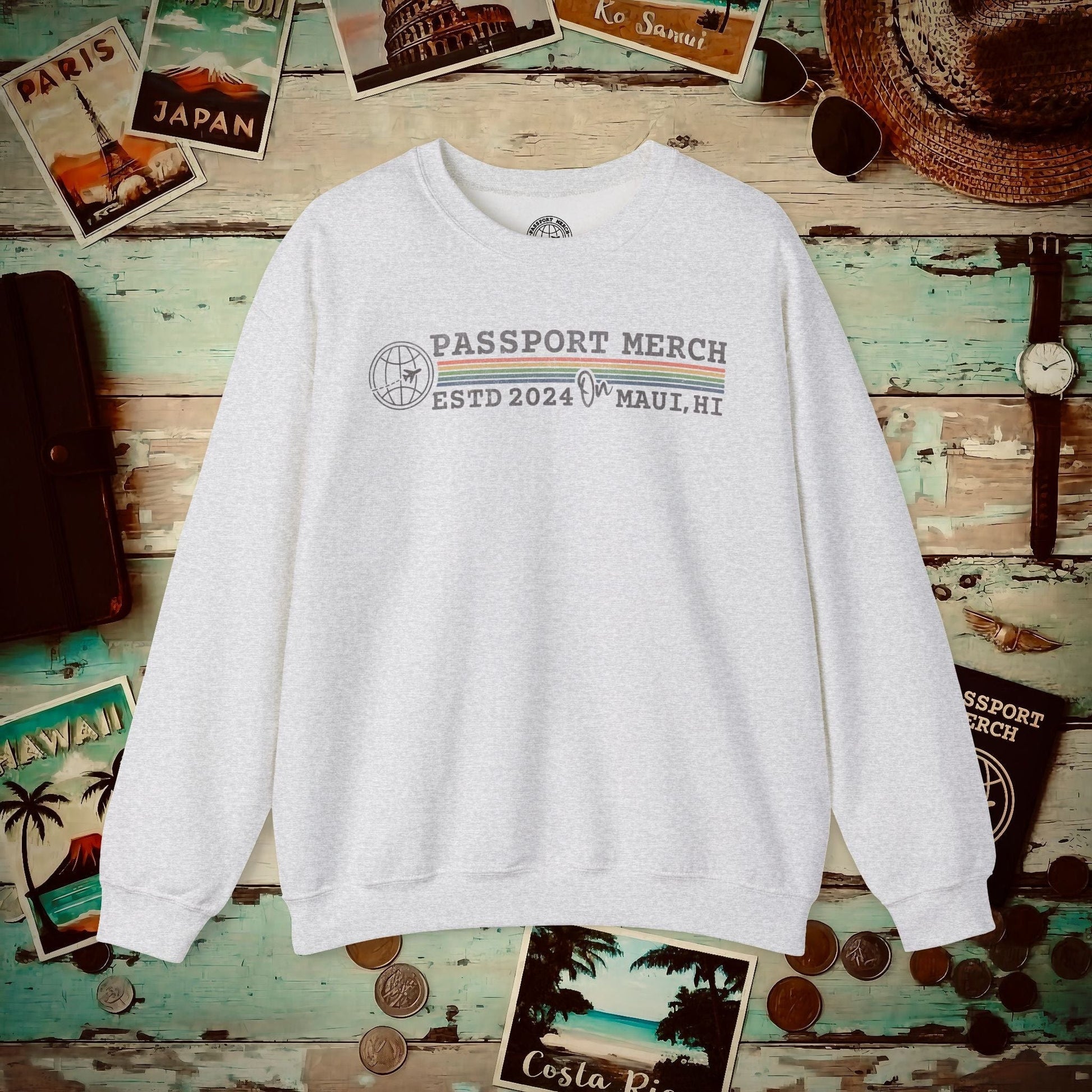 (Almost Free) 2025 Anniversary Celebration - Vintage Brand Swag! Crewneck Ash / S