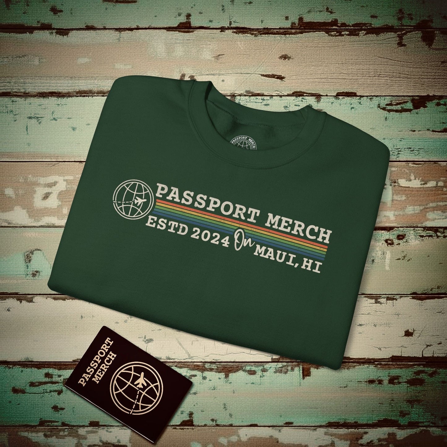 (Almost Free) 2025 Anniversary Celebration - Vintage Brand Swag! Crewneck Forest Green / S