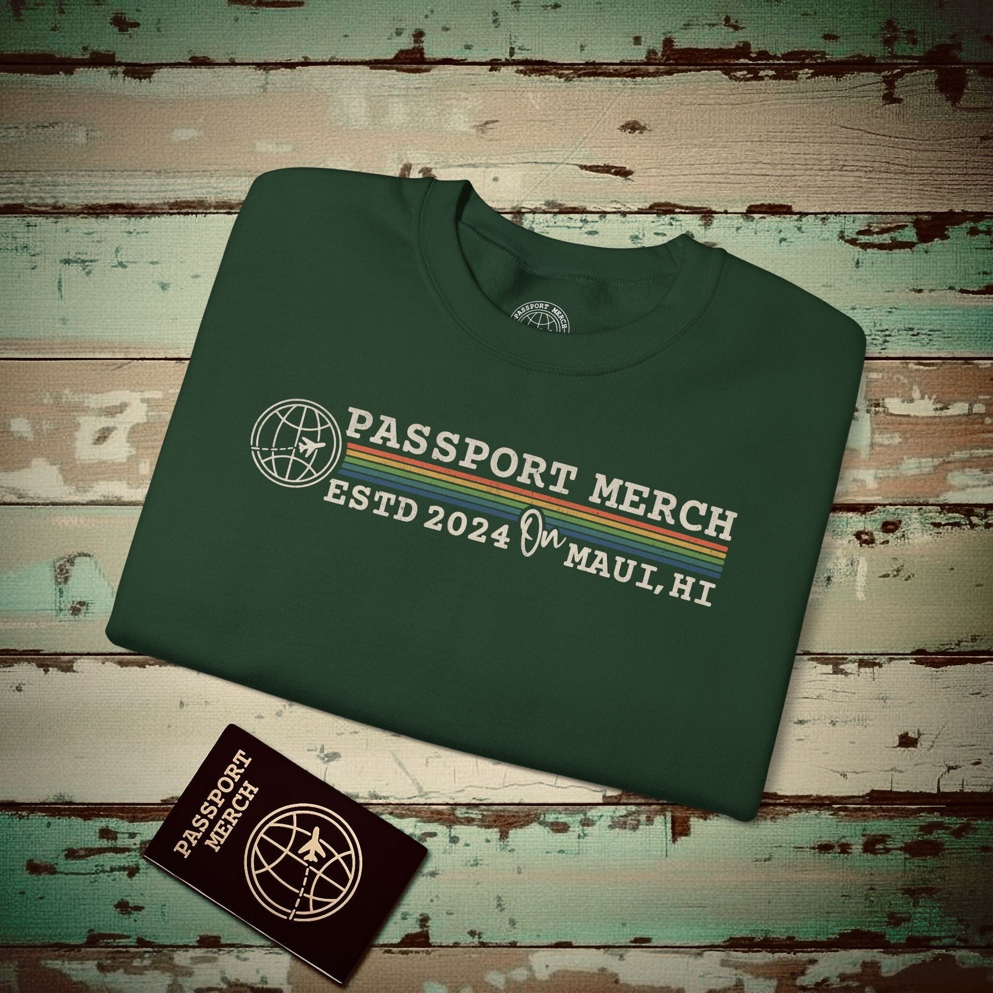 (Almost Free) 2025 Anniversary Celebration - Vintage Brand Swag! Crewneck Forest Green / S