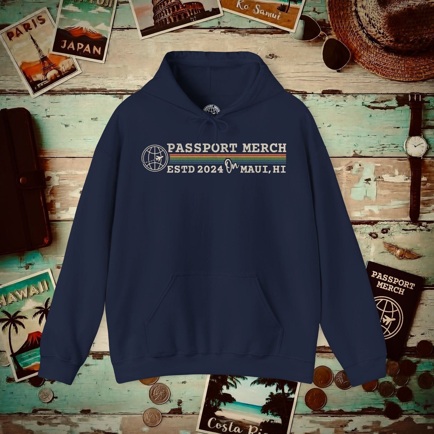 (Almost Free) 2025 Anniversary Celebration - Vintage Brand Swag! Hoodie Navy / S