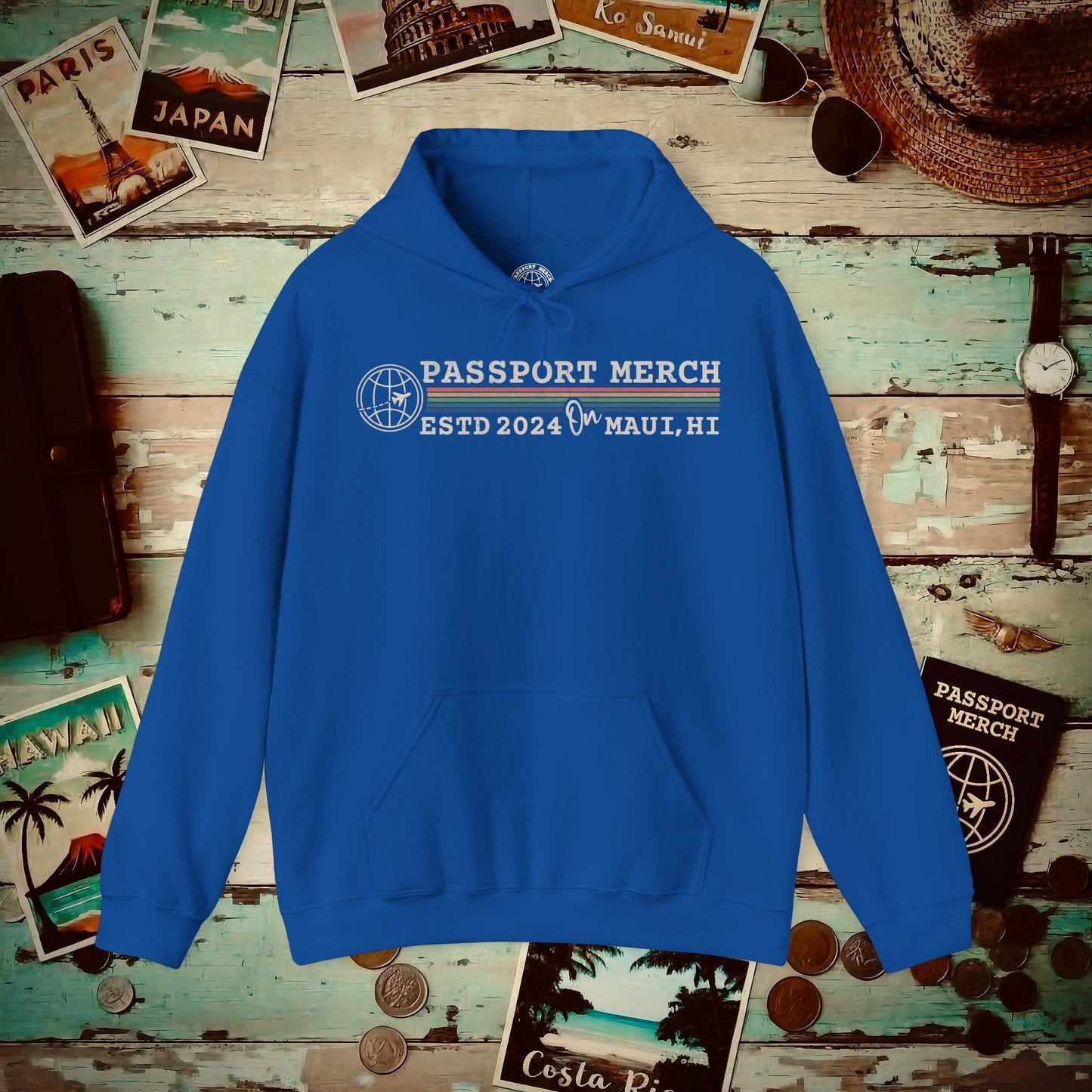 (Almost Free) 2025 Anniversary Celebration - Vintage Brand Swag! Hoodie Royal / S