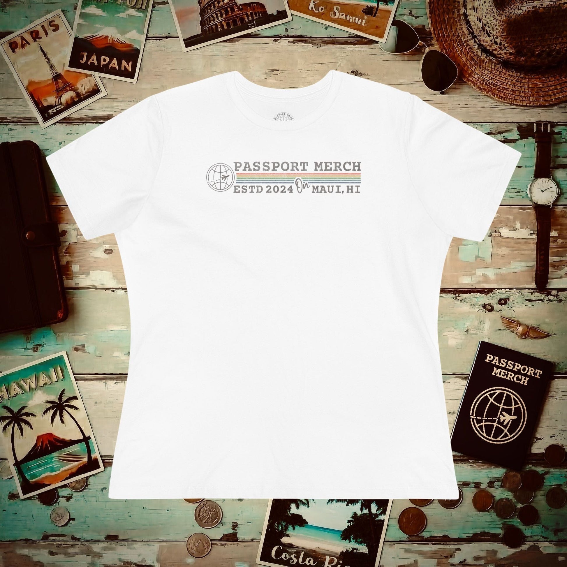 (Almost Free) 2025 Anniversary Celebration - Vintage Brand Swag! Womens Fit T-Shirt White / S