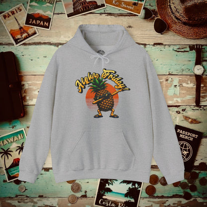 Aloha Friday Dabbing Pineapple Hawaii Hoodie Sport Grey / S