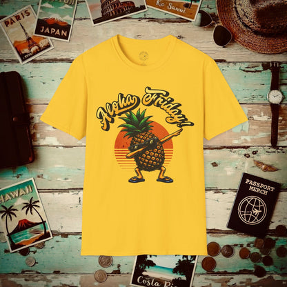 Aloha Friday Dabbing Pineapple Hawaii T-Shirt Daisy / S
