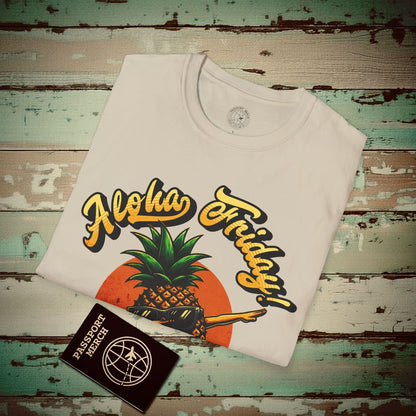 Aloha Friday Dabbing Pineapple Hawaii T-Shirt Sand / S