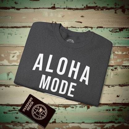 Aloha Mode ON, Hawaii Crewneck Dark Heather / S