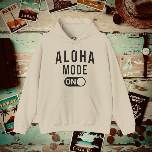 Aloha Mode ON, Hawaii Hoodie Sand / S