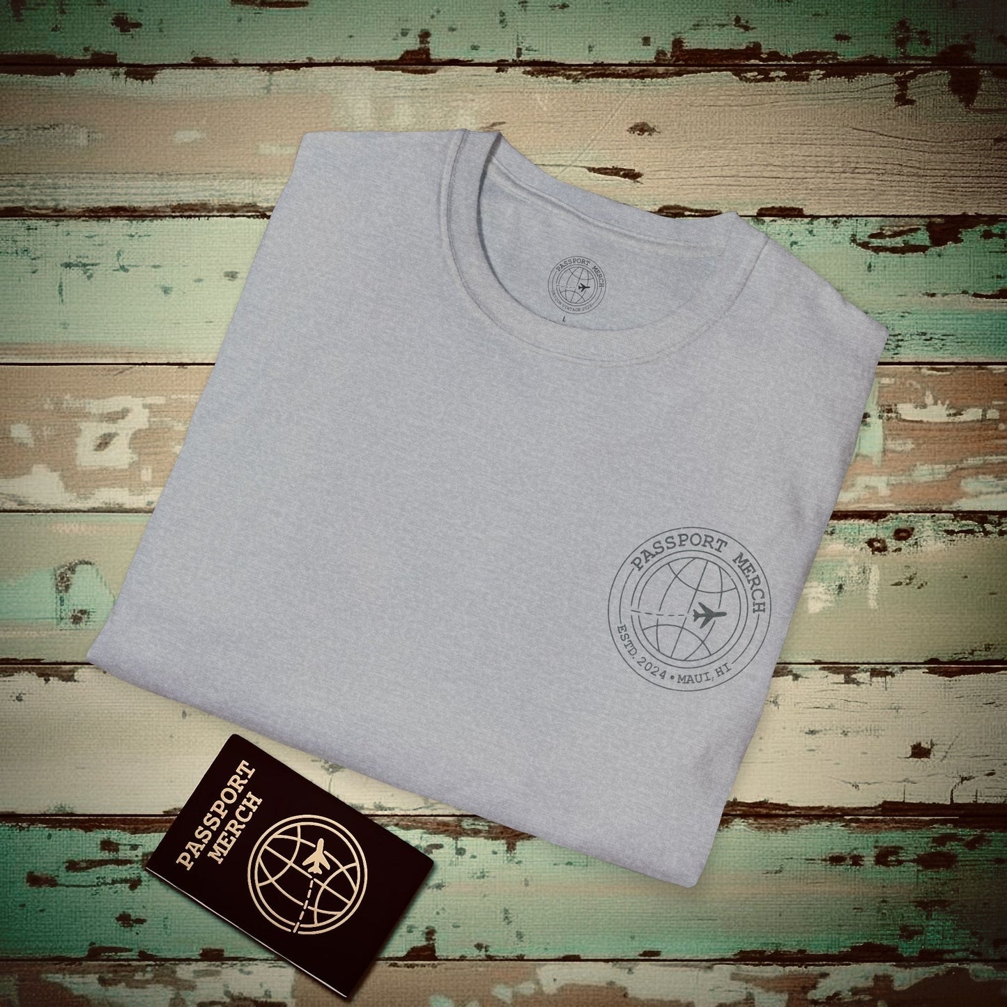 Aloha Oe, Stadium Aerial Sketch, Hawaii Back Print T-Shirt