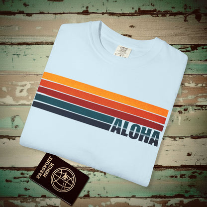 Aloha Retro Stripes, Hawaii Heavy Tee