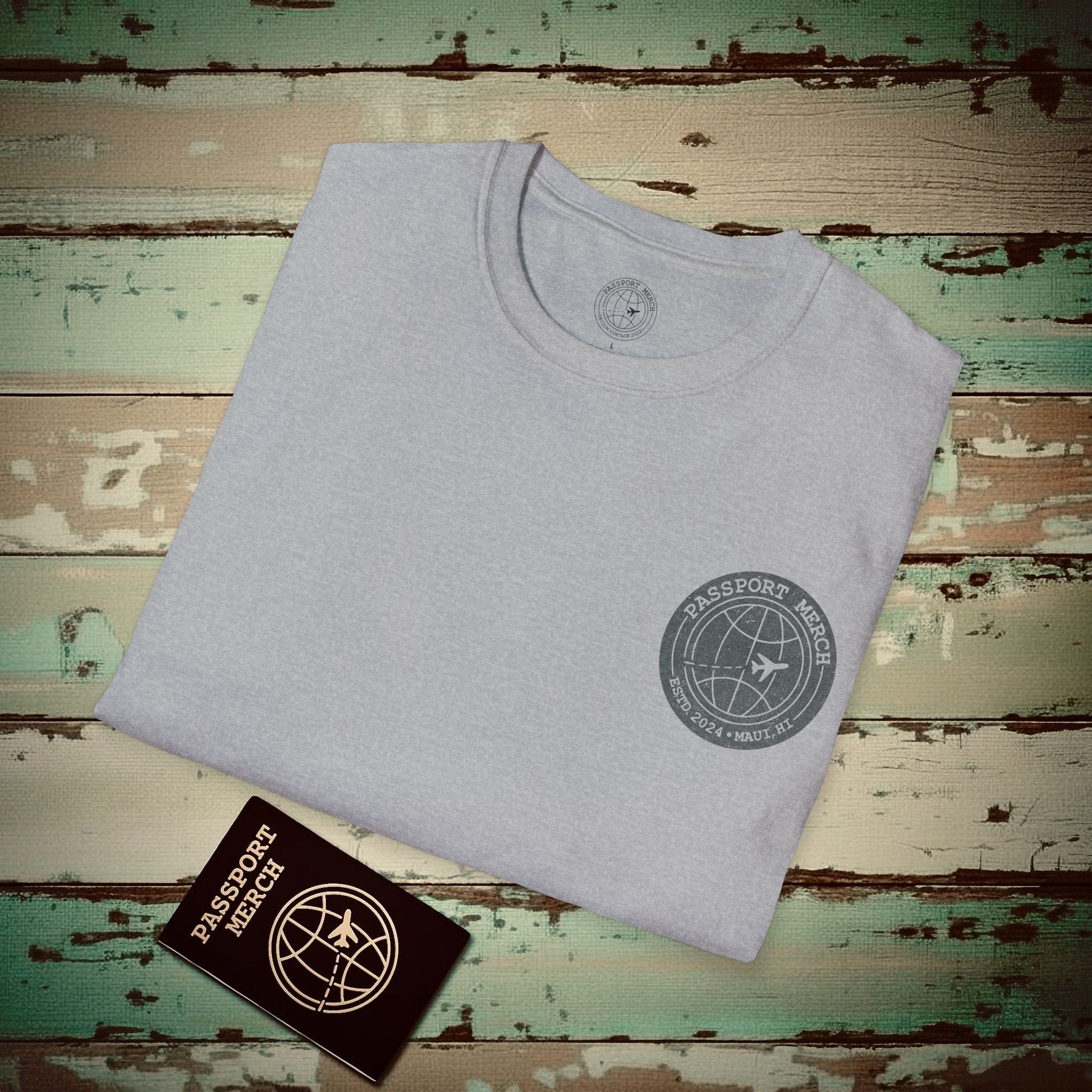 Aloha Stadium Wood Sketch Sunset, Hawaii Back Print T-Shirt