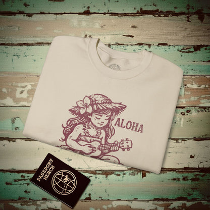 Aloha, Teach Them Well, Hawaii Crewneck Sand / S