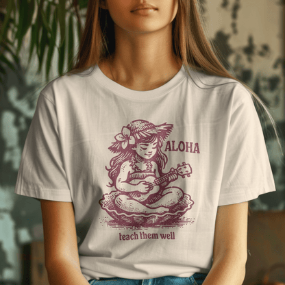 Aloha, Teach Them Well, Hawaii T-Shirt Sand / S