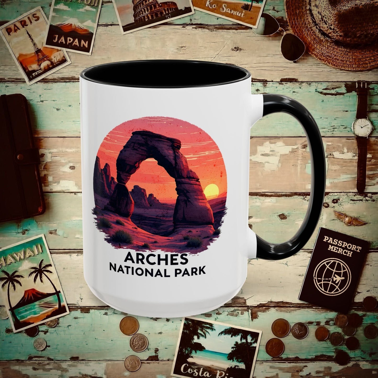 Arches National Park, Utah 15oz Mug Black / 15oz