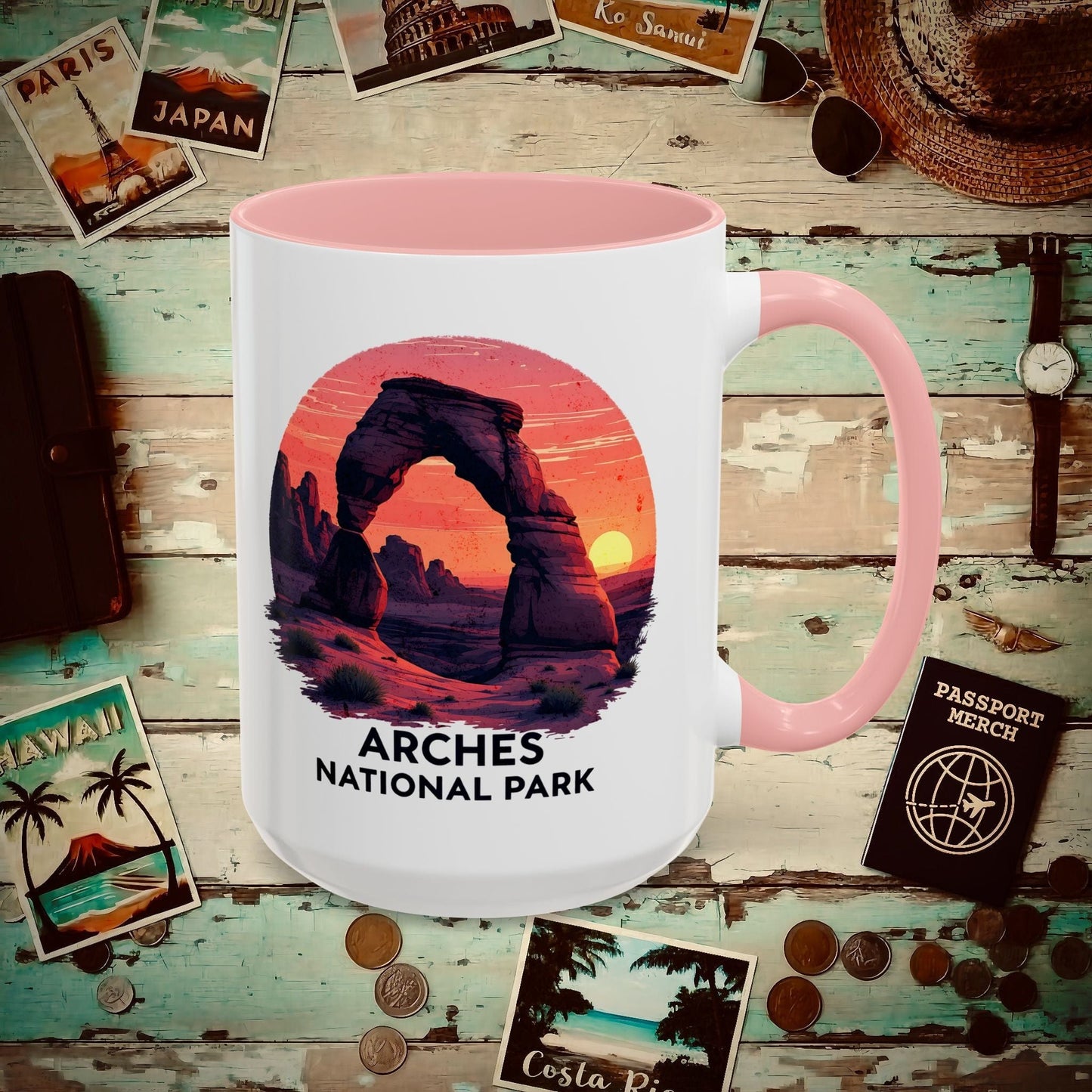 Arches National Park, Utah 15oz Mug Pink / 15oz