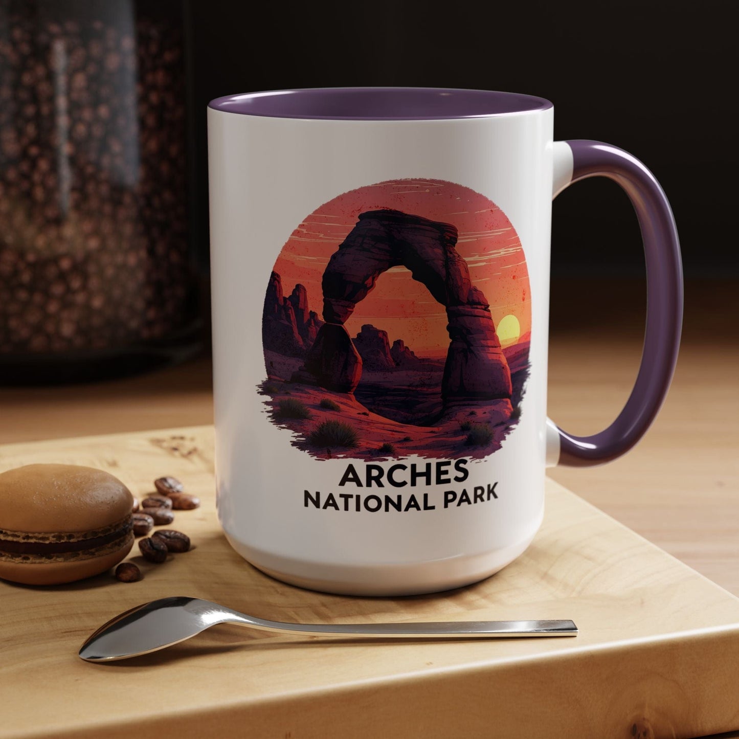 Arches National Park, Utah 15oz Mug Purple / 15oz