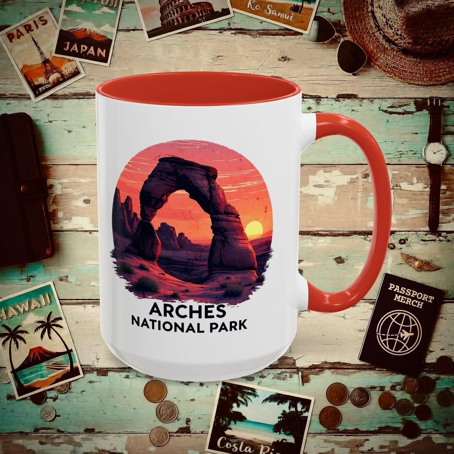 Arches National Park, Utah 15oz Mug Red / 15oz