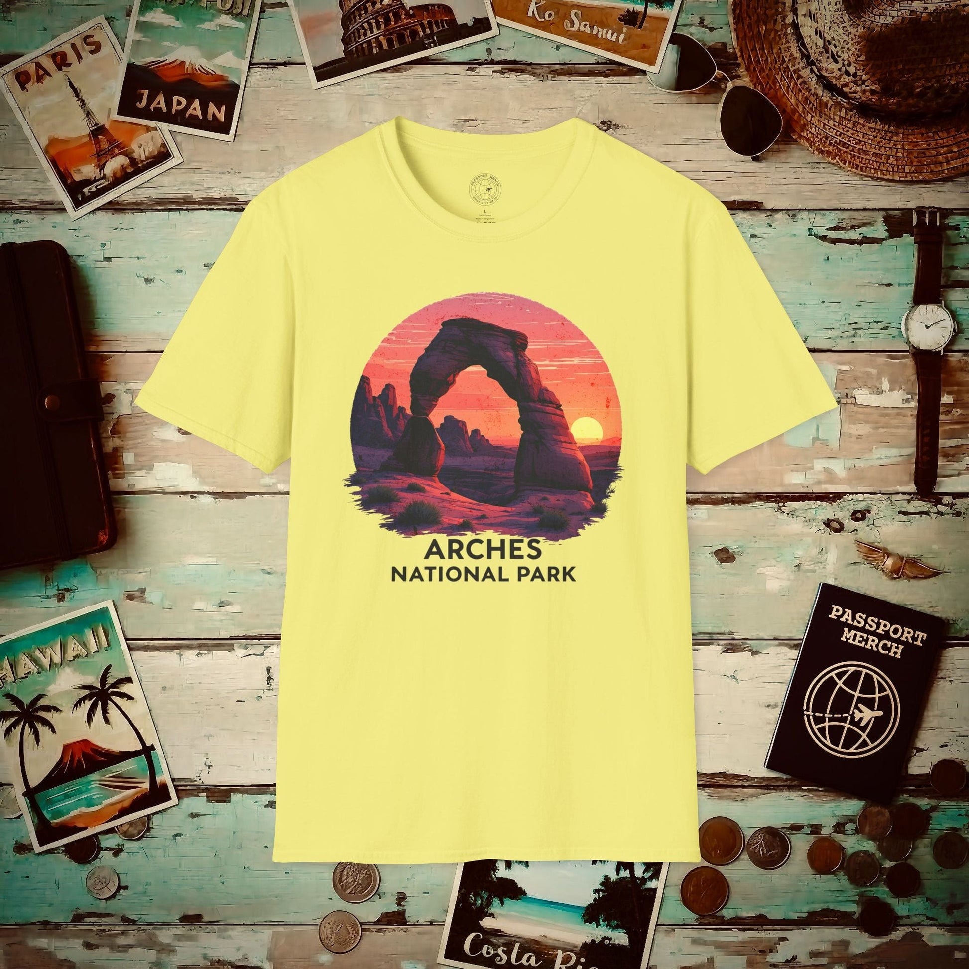 Arches National Park, Utah T-Shirt Cornsilk / S