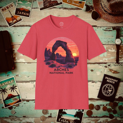 Arches National Park, Utah T-Shirt Heather Red / S