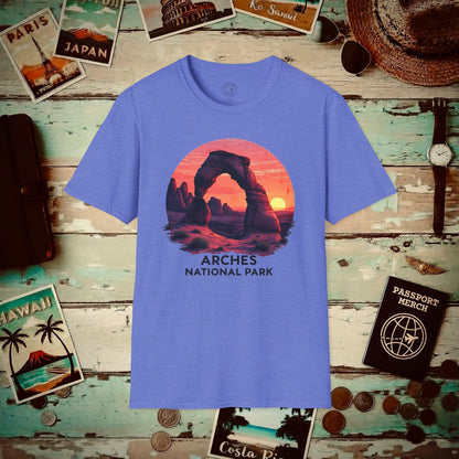 Arches National Park, Utah T-Shirt Heather Royal / S