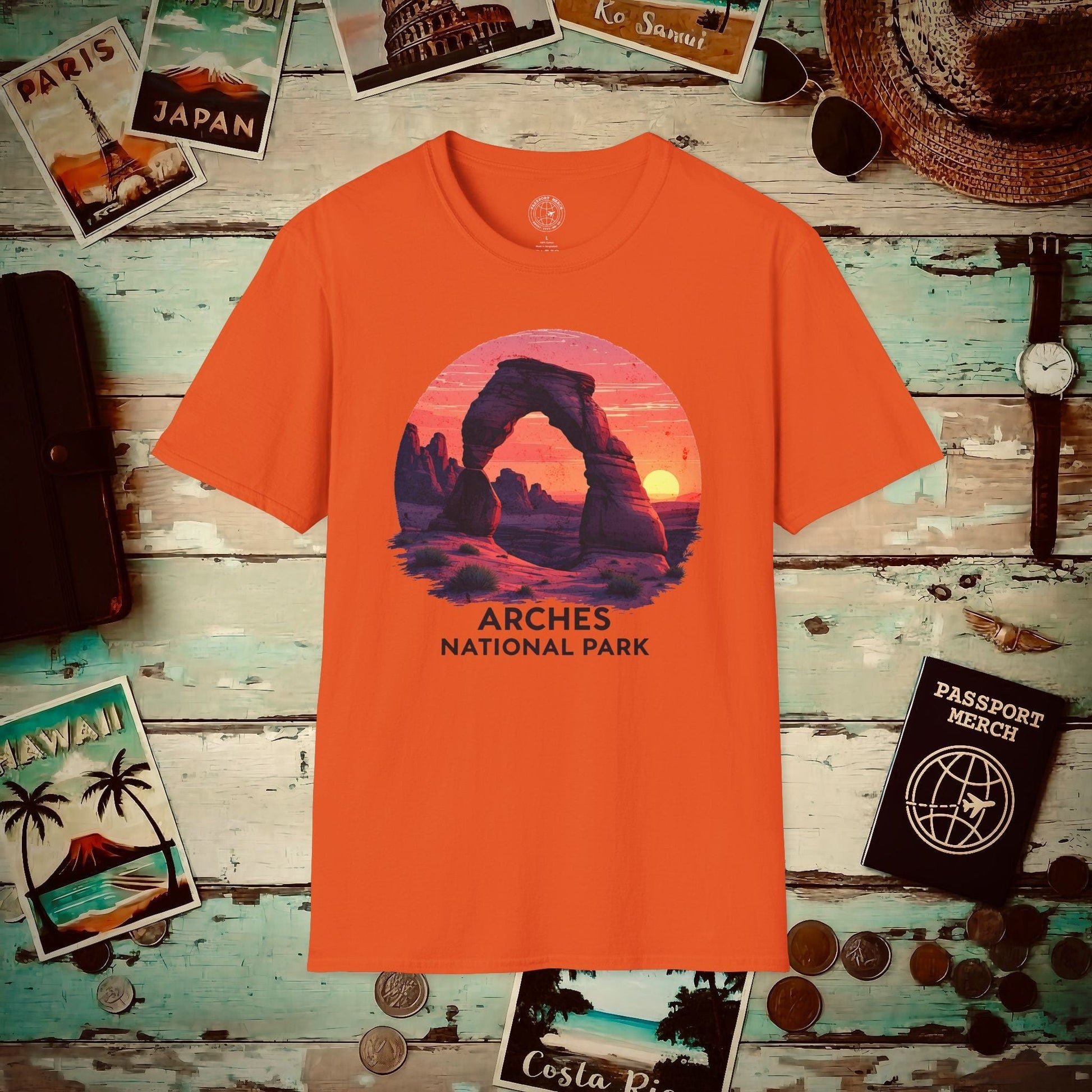 Arches National Park, Utah T-Shirt Orange / S