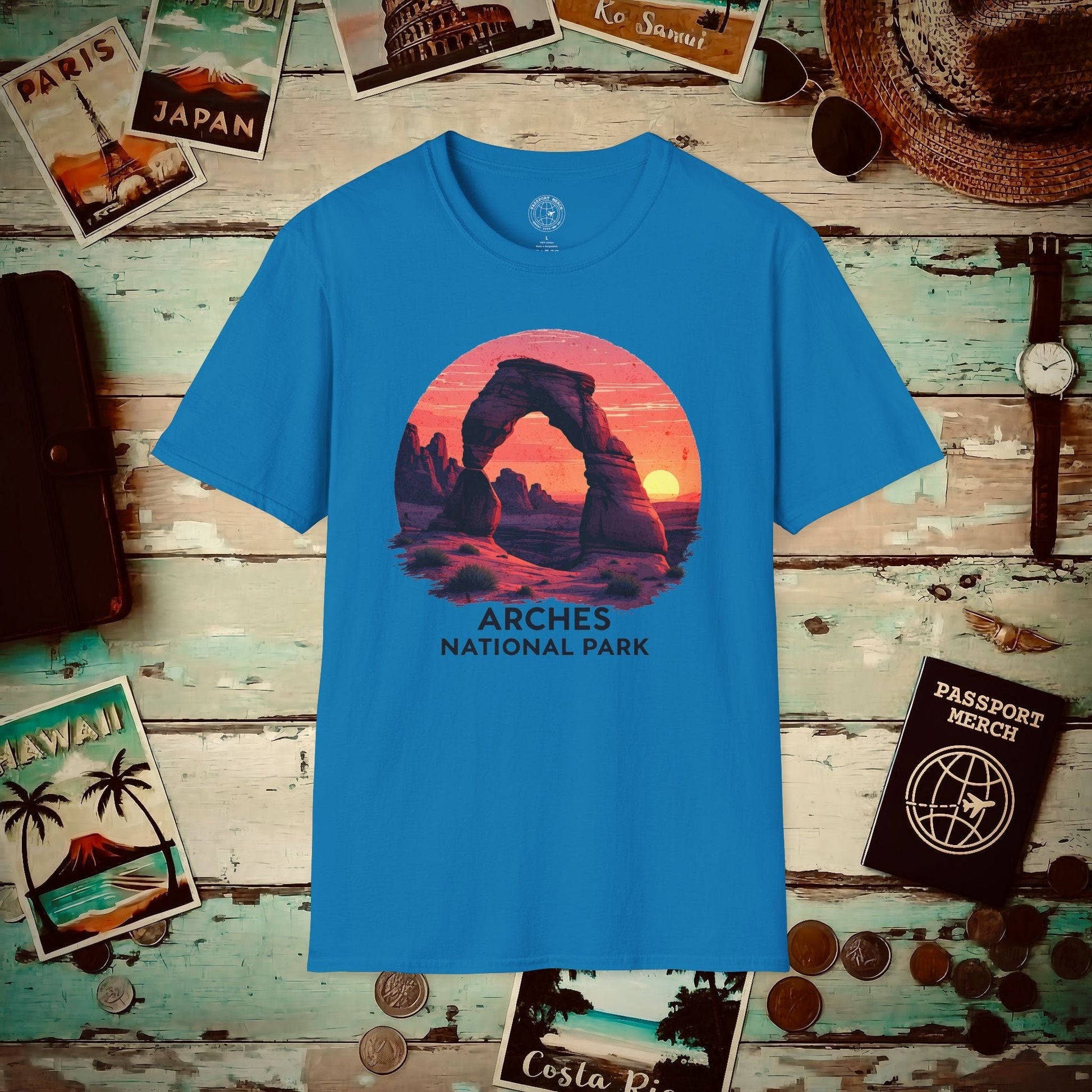 Arches National Park, Utah T-Shirt Sapphire / S