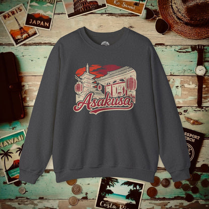 Asakusa, Japan - 80's Vintage Crewneck Dark Heather / S