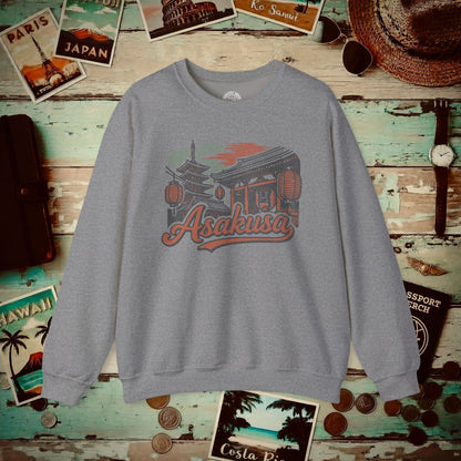 Asakusa, Japan - 80's Vintage Crewneck Graphite Heather / S