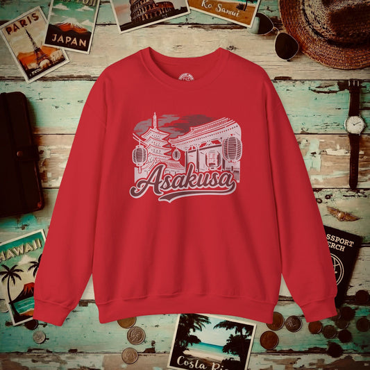 Asakusa, Japan - 80's Vintage Crewneck Red / S