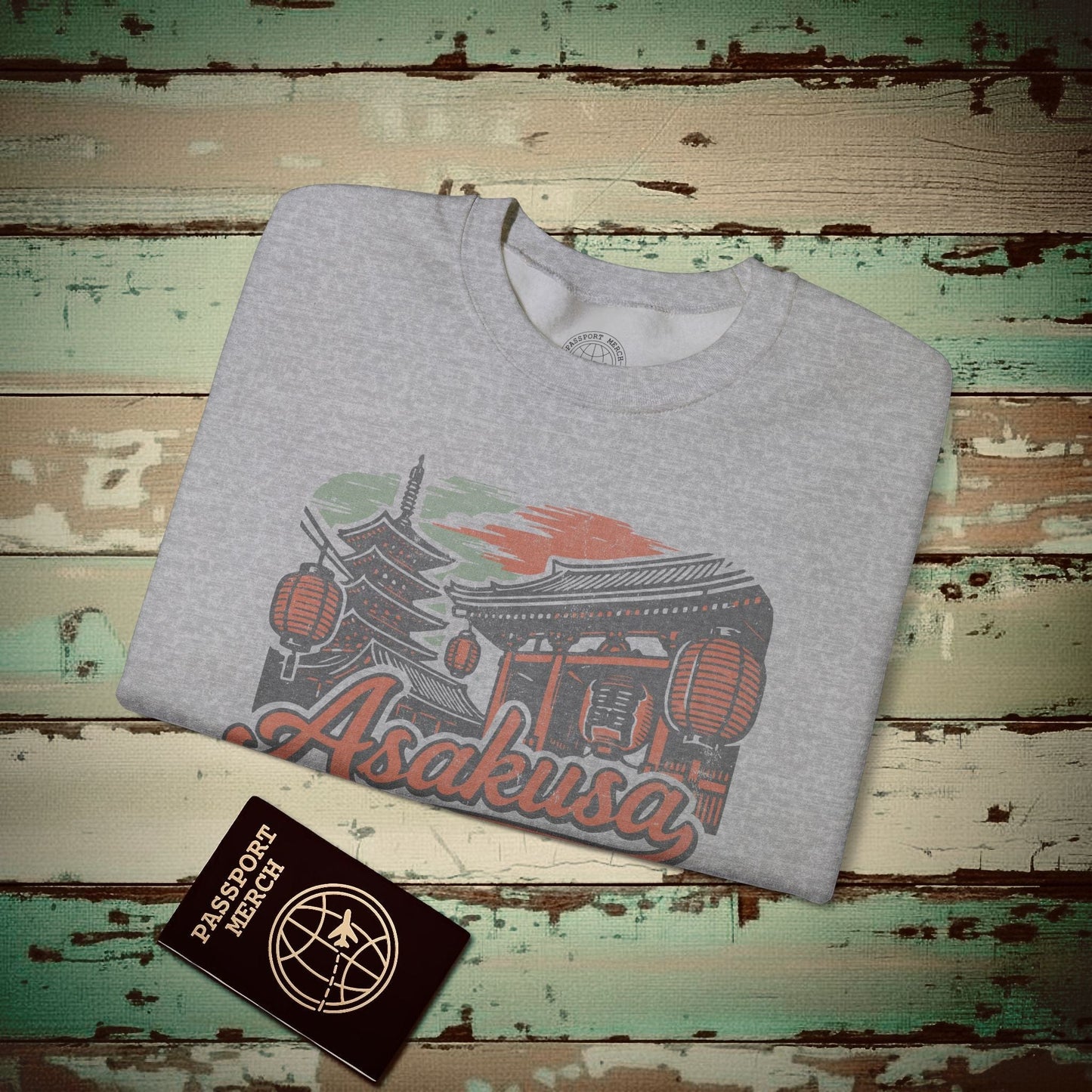 Asakusa, Japan - 80's Vintage Crewneck Sport Grey / S