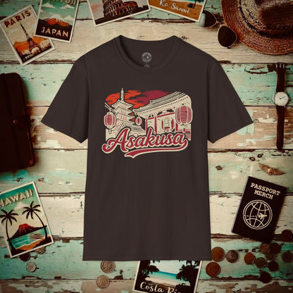 Asakusa, Japan - 80's Vintage T-Shirt Dark Chocolate / S