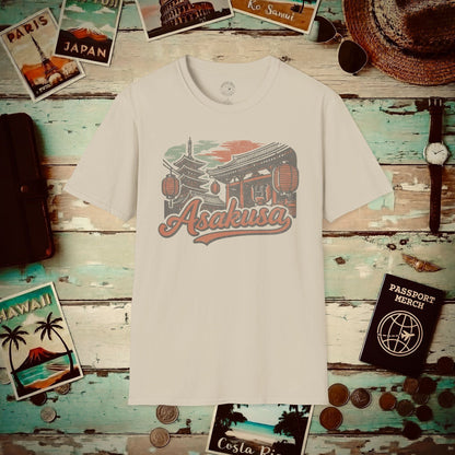 Asakusa, Japan - 80's Vintage T-Shirt Sand / S