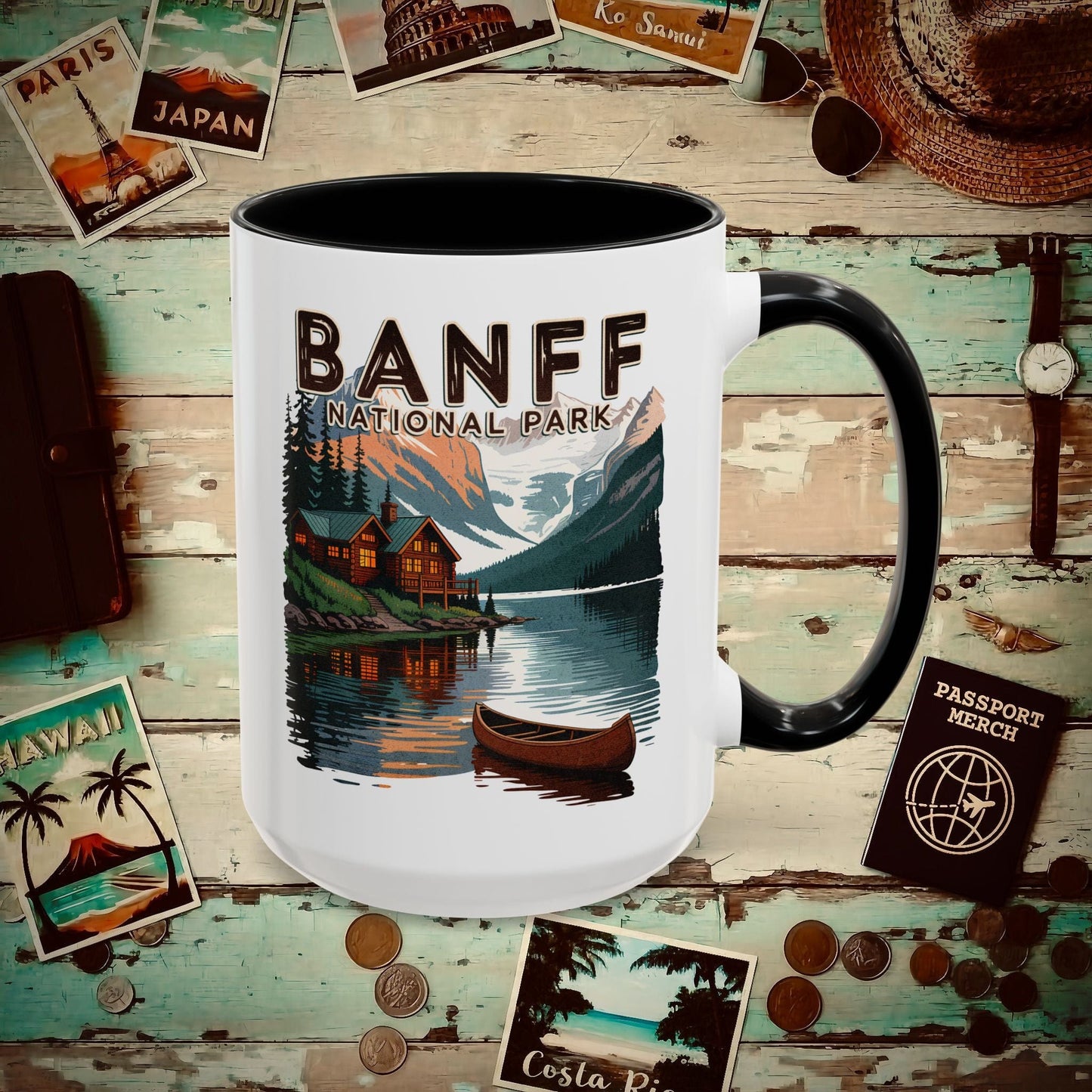 Banff National Park, Canada 15oz Mug Black / 15oz