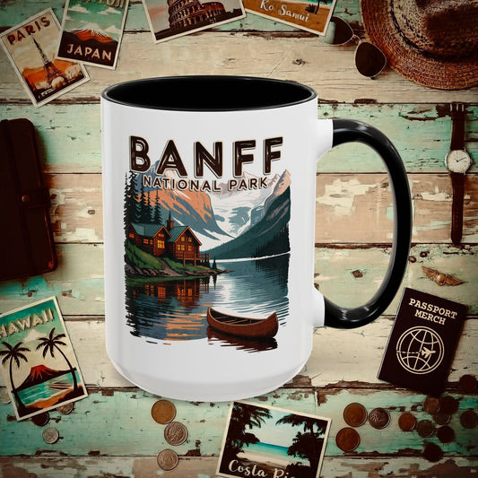 Banff National Park, Canada 15oz Mug Black / 15oz