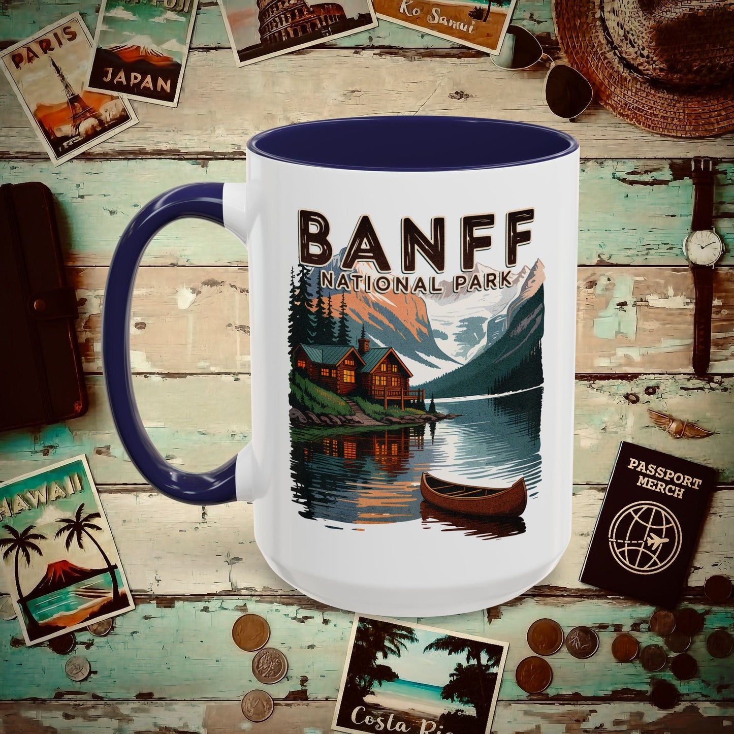 Banff National Park, Canada 15oz Mug Navy / 15oz