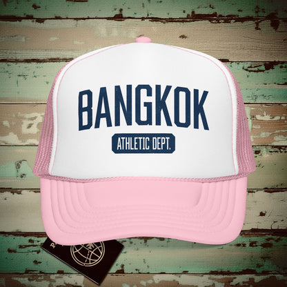 Bangkok Athletic Dept. Hawaii Trucker Hat Light Pink/White / One size
