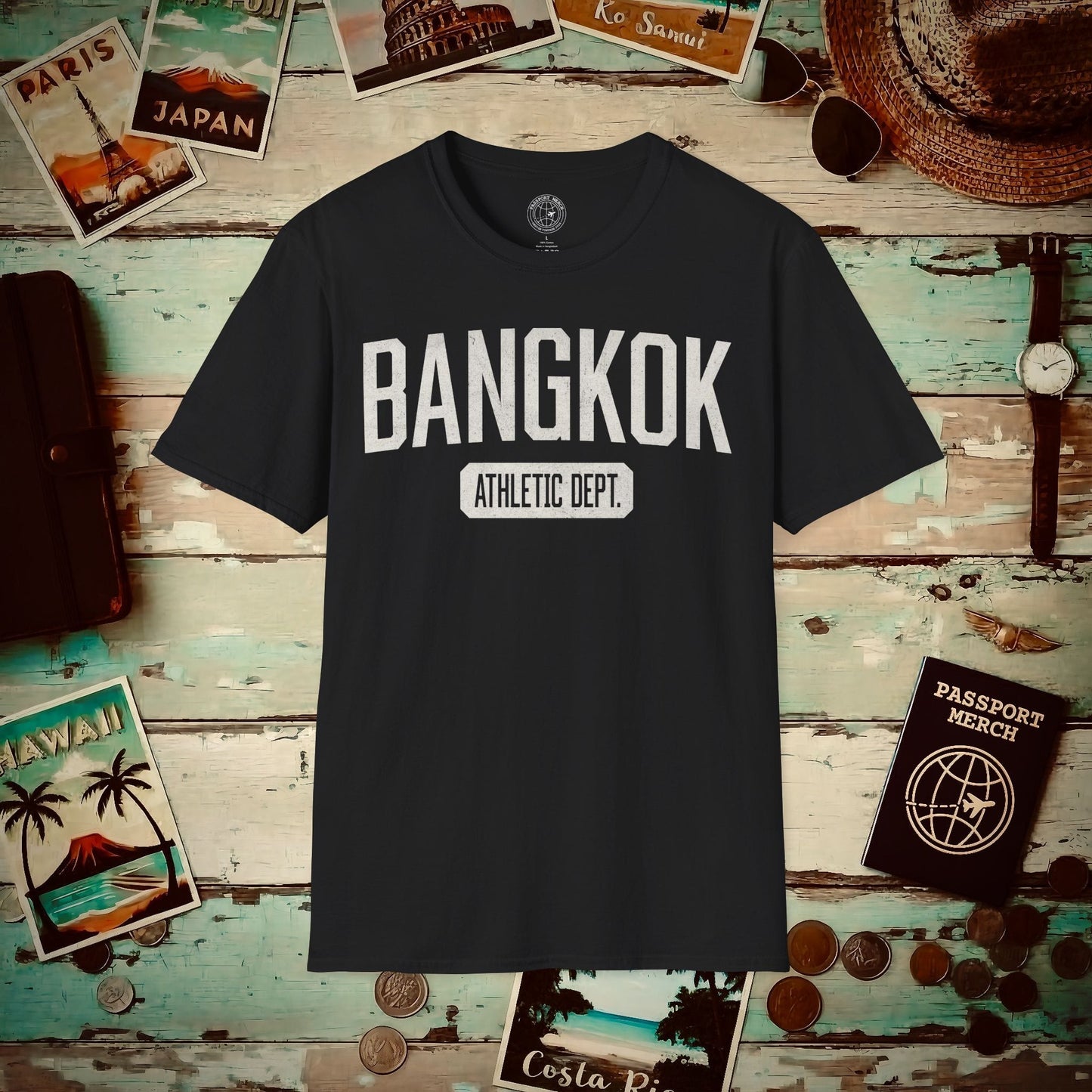 Bangkok Athletic Dept. Thailand T-Shirt Black / S