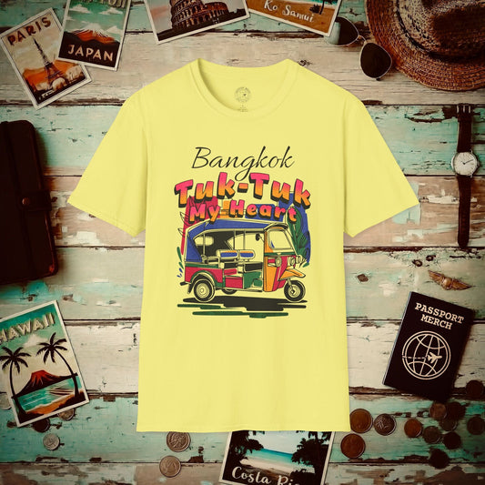 Bangkok Tuk-Tuk My Heart Thailand T-Shirt Cornsilk / S