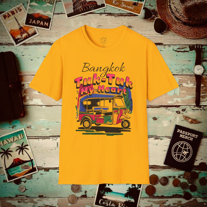 Bangkok Tuk-Tuk My Heart Thailand T-Shirt Gold / S