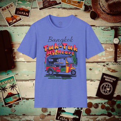 Bangkok Tuk-Tuk My Heart Thailand T-Shirt Heather Royal / S