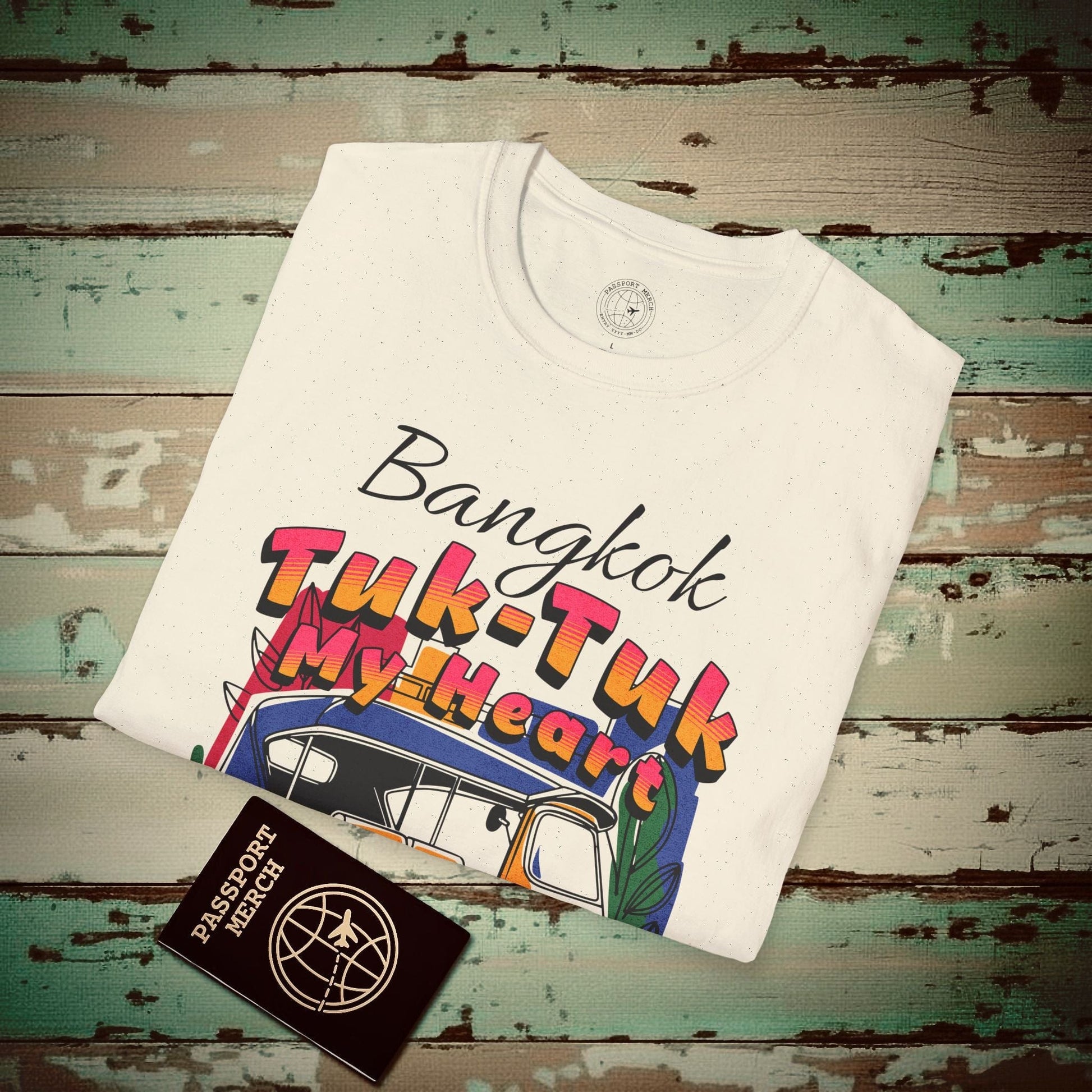 Bangkok Tuk-Tuk My Heart Thailand T-Shirt Natural / S
