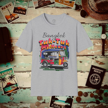 Bangkok Tuk-Tuk My Heart Thailand T-Shirt Sport Grey / S
